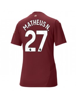 Zenske Futbalové oblečenie Manchester City Matheus Nunes #27 2024-25 Krátky Rukáv - Tretina